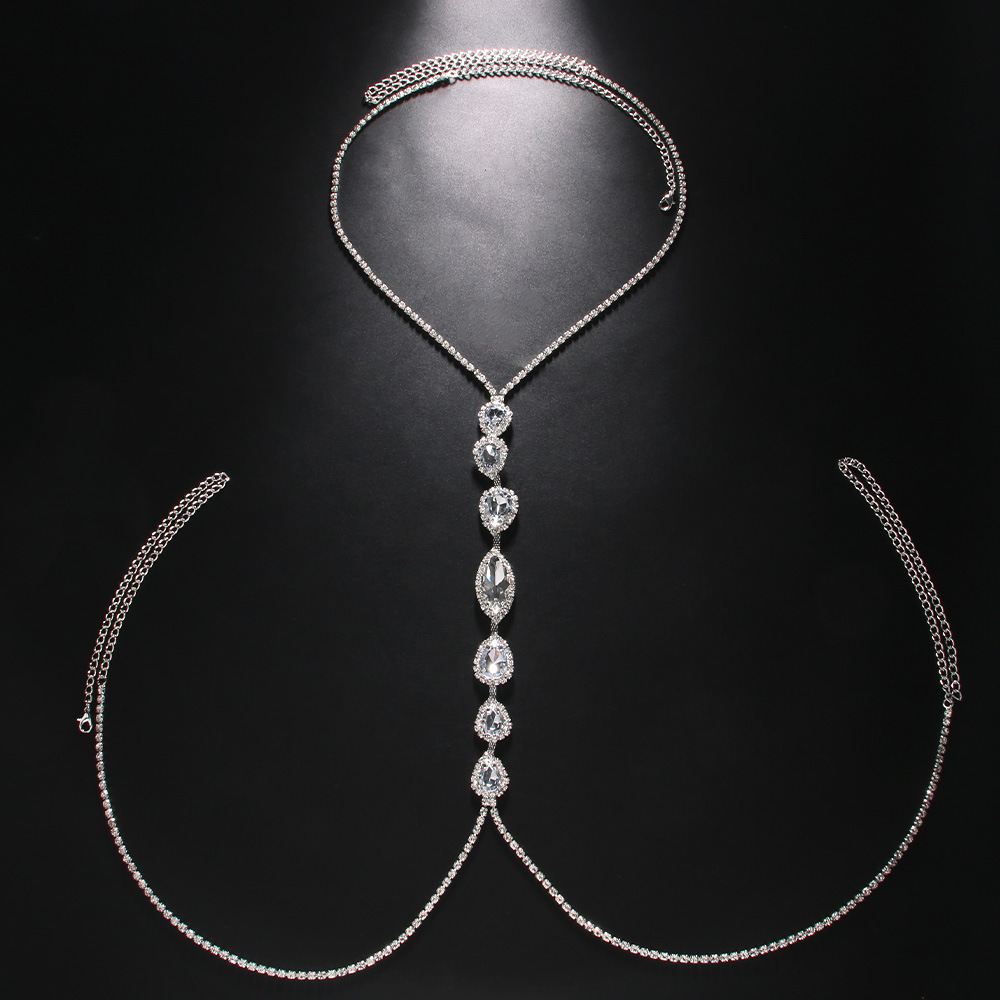 Fashion Sexy Water Drop Neckla - Body Jewelry Necklace ulasan dan harga