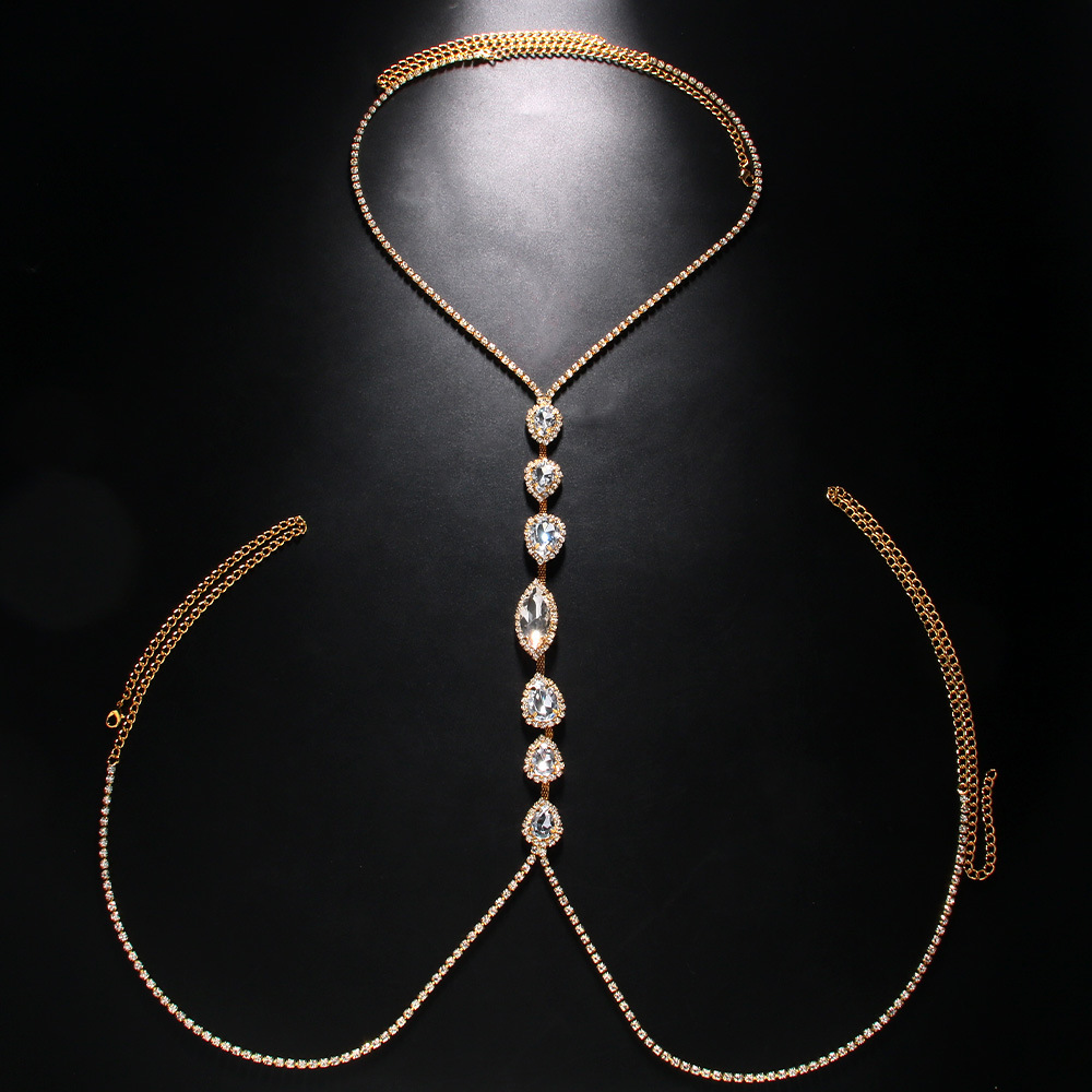 Fashion Sexy Water Drop Neckla - Body Jewelry Necklace ulasan dan harga