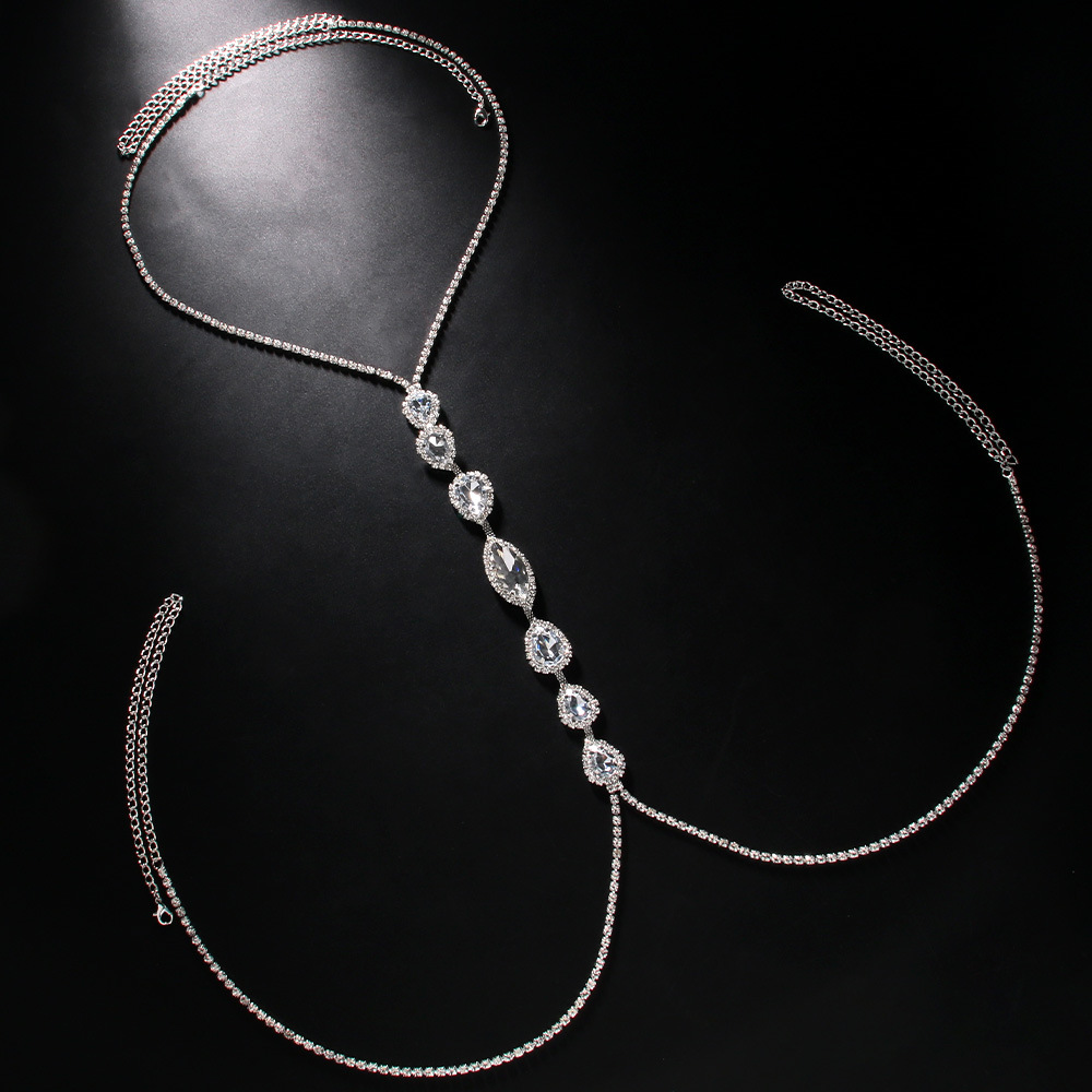 Fashion Sexy Water Drop Neckla - Body Jewelry Necklace ulasan dan harga