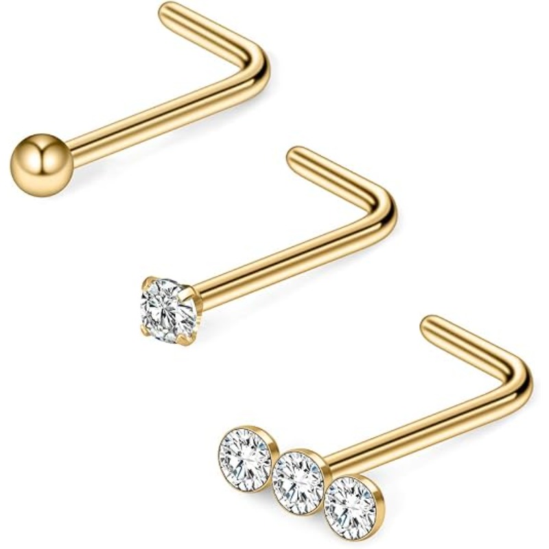 3PCS 20G Surgical Steel Triple - Body Jewelry Surgical Steel ulasan dan harga