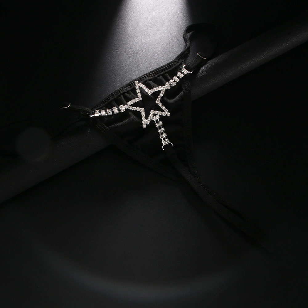 Sexy Crystal Star Waist Thong  - Body Jewelry Retainers ulasan dan harga