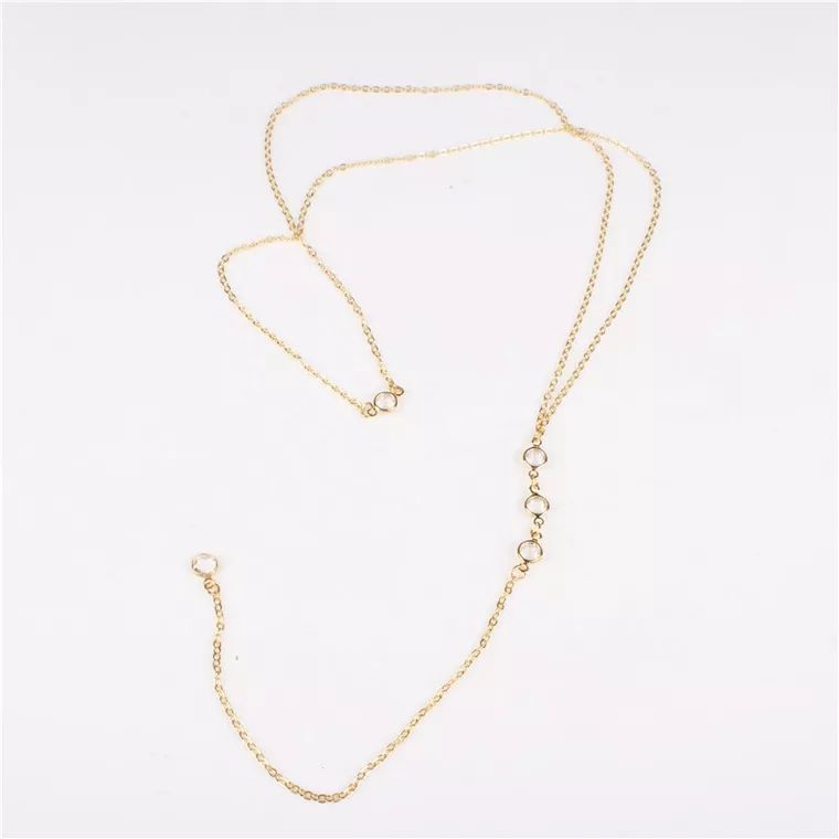 New Rhinestone Sexy Women's Ba - Body Jewelry Necklace ulasan dan harga