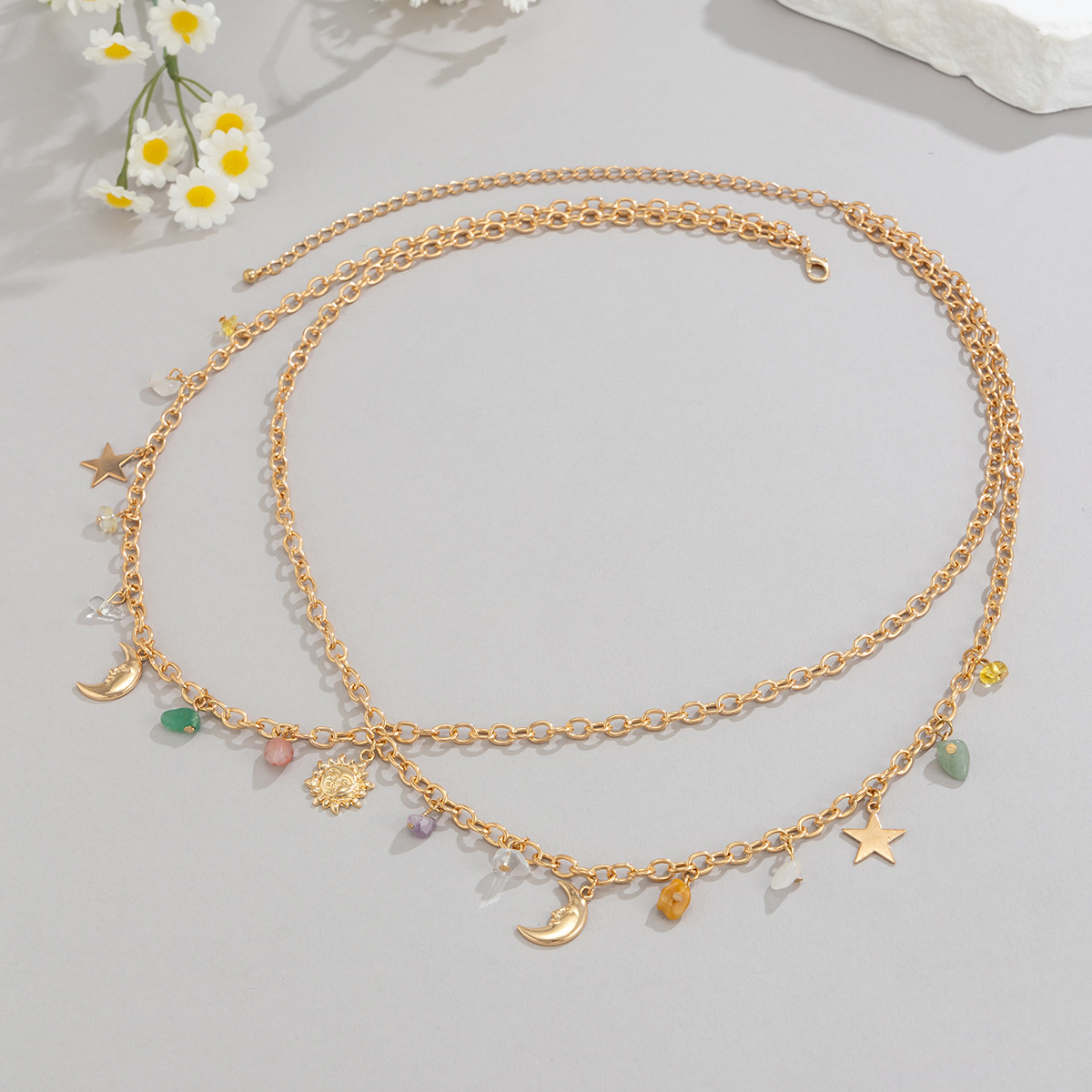 Boho Star Moon Sun Pendant Wai - Body Jewelry For You ulasan dan harga