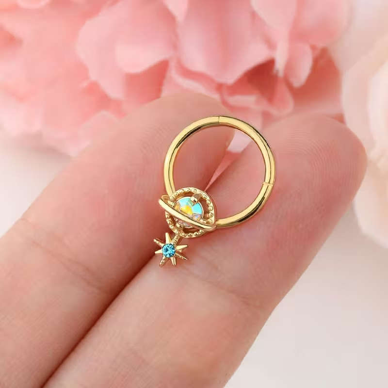 Septum Rings Planet Jewelry Su - Body Jewelry Surgical Steel ulasan dan harga