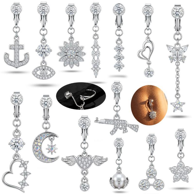 1Pcs Trendy Angel Belly Button - Body Jewelry Surgical Steel ulasan dan harga