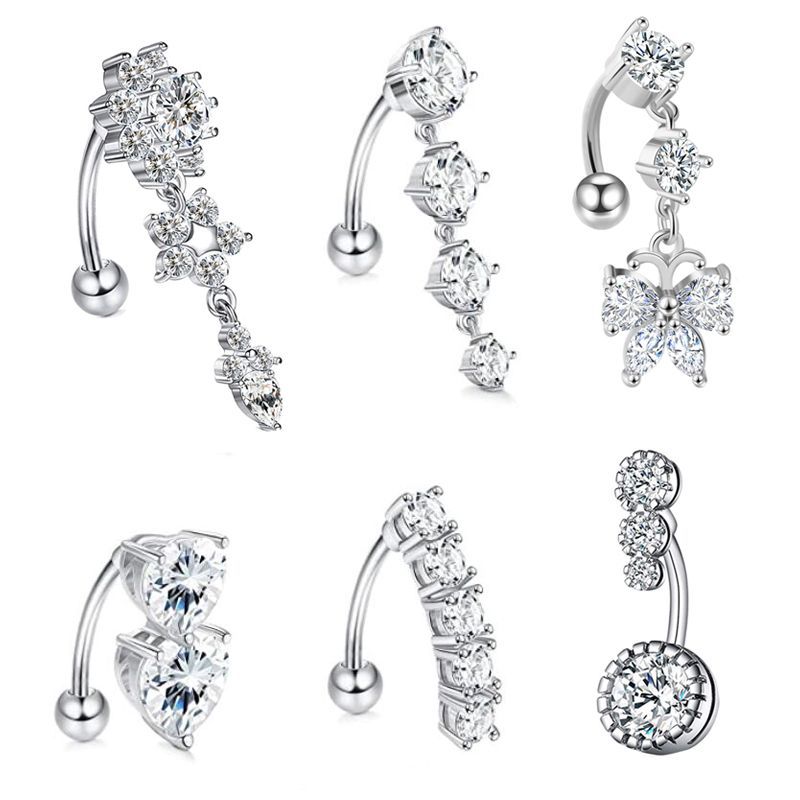 Belly Button Ring Dangle Belly - Body Jewelry Surgical Steel ulasan dan harga