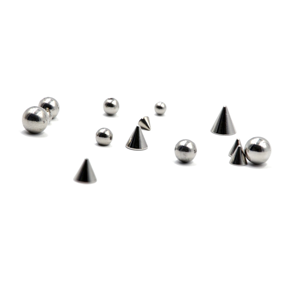 100pcs/lot Steel 14G 16G Nose  - Body Jewelry Replacement Ball ulasan dan harga