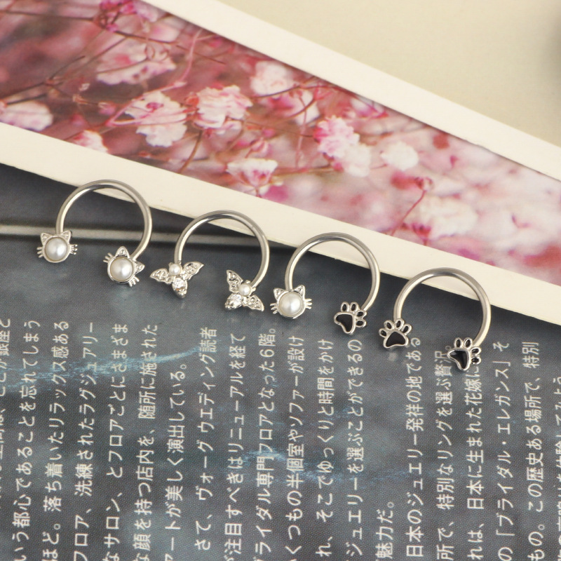 16G Septum Ring Daith Piercing - Body Jewelry Surgical Steel ulasan dan harga