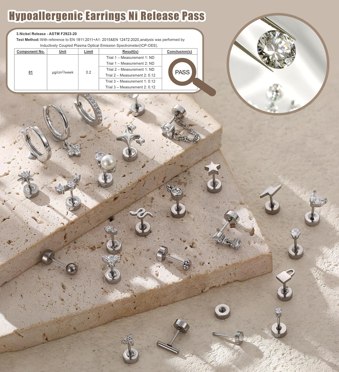Bobisty 1pc Earrings for Sensi - Body Jewelry Surgical Steel ulasan dan harga