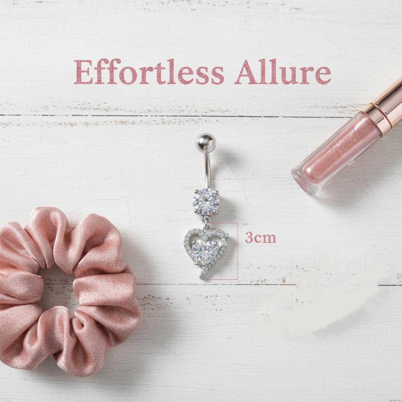 1Pcs Exquisite Dangle Belly Bu - Body Jewelry Surgical Steel ulasan dan harga